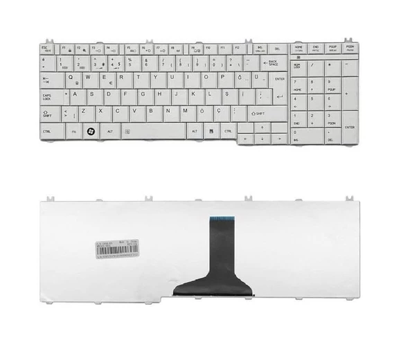 Toshiba 6037B0047818 Klavye Tuş Takımı Beyaz TR ürün görseli 1