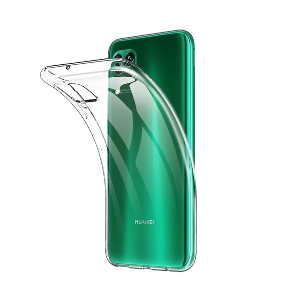 Huawei P40 Lite Kılıf Premium Şeffaf Silikon Kılıf ürün görseli 1