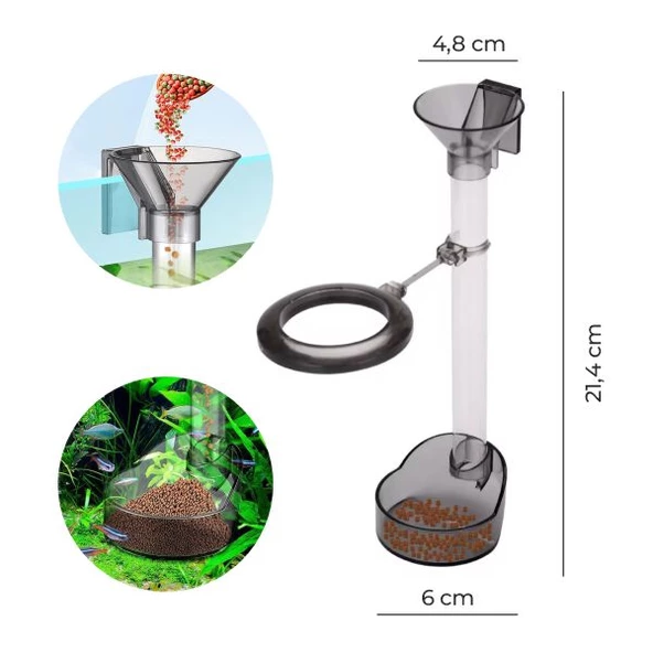 Akvaryum Yemleme Tüpü 21-37,6 cm Ayarlı ürün görseli 1