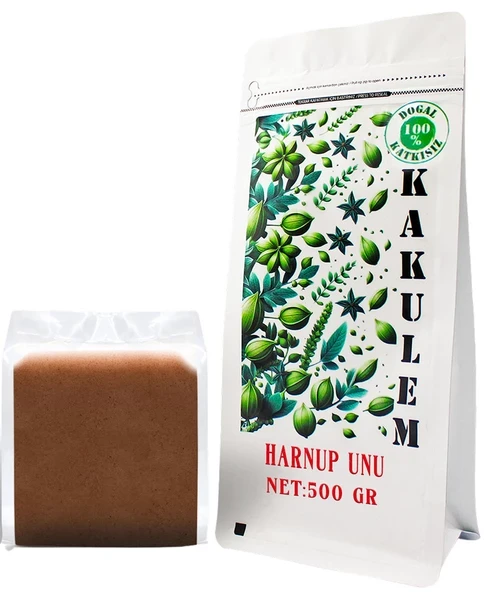 KAKULEM GLUTENSİZ SERTİFİKALI Keçiboynuzu Tozu Unu Harnup 500 GR ürün görseli 1