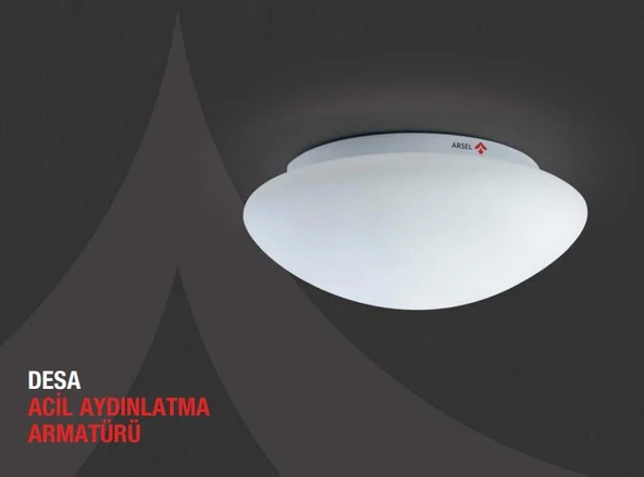 Arsel Desa RLG-S Sensörlü Acil Aydınlatma Armatürü Led Lamba ürün görseli 1