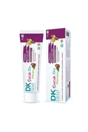 DERMOKİL DK DENT DİŞ MACUNU 50ML ÇOCUK ORMAN MEYVELERİ FLORÜRSÜZ ürün görseli 1
