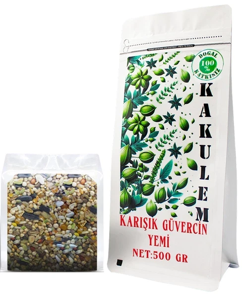KAKULEM SERTİFİKALI Hızlı Geliştiren Lüks Karışık Güvercin Yemi 500 GR ürün görseli 1