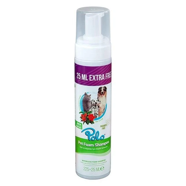 Polo Durulanmayan Narçiçek Kokulu Kedi Köpek Şampuan 225 + 25 Ml ürün görseli 1