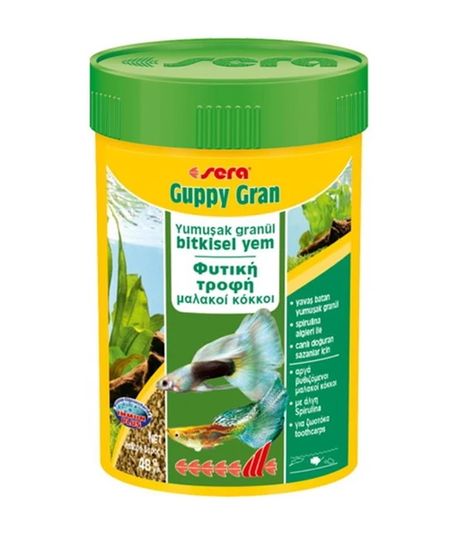 Sera Guppy Gran Balık Yemi 100ml /48gr ürün görseli 1
