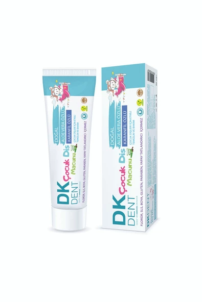 DK DENT ALOE VERA ÖZLÜ ÇOCUK DİŞ MACUNU 50 ML ürün görseli 1