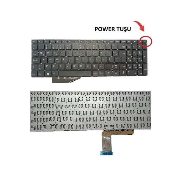 Lenovo 5CB0L78344 Klavye Siyah TR Power Tuşlu ürün görseli 1