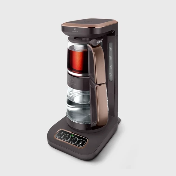 Karaca Çaysever Robotea Pro Connect 4 İn 1 Walnut Brown ürün görseli 1