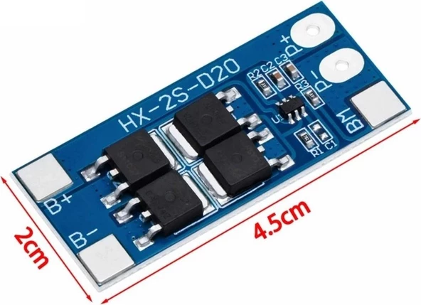 2s 13A Bms 18650 Lityum Pil Şarj Koruma Devresi - Resim 4
