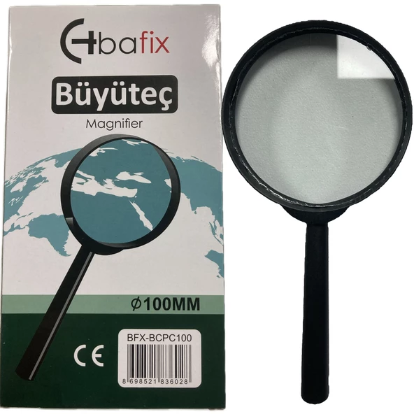 Bafix Büyüteç Cam Plastik Çerçeveli 100 MM Büyüteç ürün görseli 1
