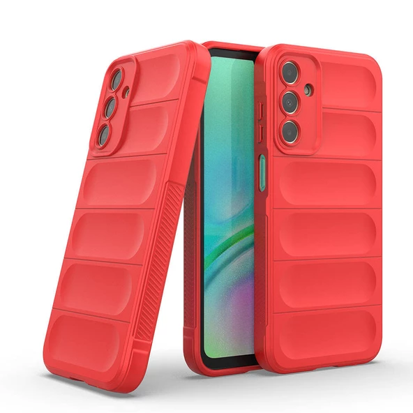 Samsung Galaxy A15 Kılıf Esnek TPU Oyuklu Arka Yüzey Tasarımlı Etnik Silikon Kapak ürün görseli 1