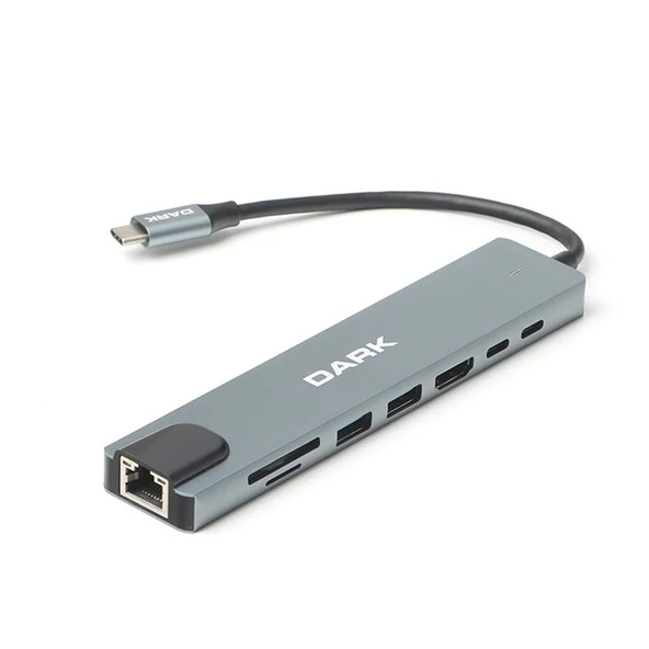 Dark (DK-AC-U31X36) Type C 8 in 1 Çoklayıcı ürün görseli 1