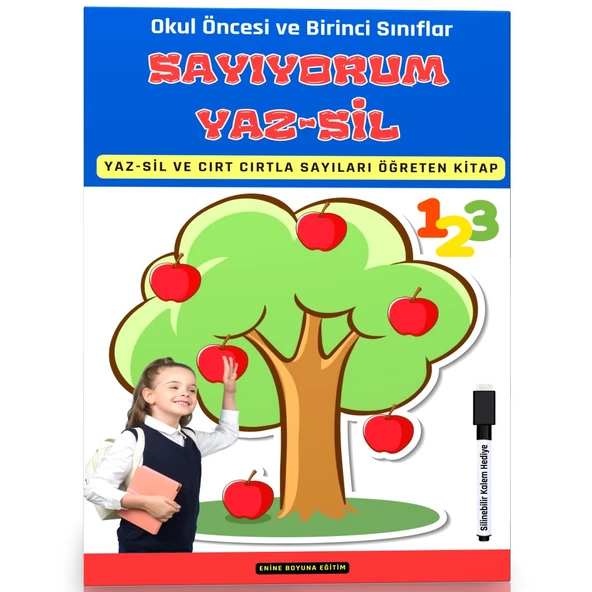 Okul Öncesi ve Birinci Sınıflar Sayıyorum YAZ-SİL Kitabı ürün görseli 1