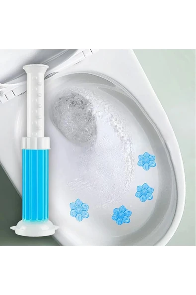 Wc Tuvalet Temizleme Jeli Klozet Jel Blok Koku Giderici Desenli Klozet Jeli Mavi 1 Adet ürün görseli 1