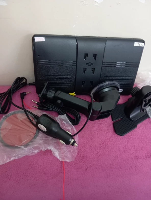 9 inch portable multimedya ekran teyp göğüs üstüne - Resim 3