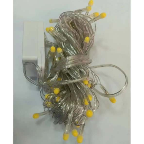 10 M 100 Led Damla Uçlu Led Işık Gün Işığı Şeffaf Kablo ürün görseli 1