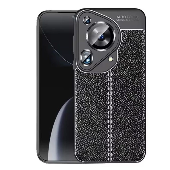 Gpack Huawei Pura 70 Ultra Kılıf Niss Silikon Kamera Korumalı Deri Görünümlü ürün görseli 1