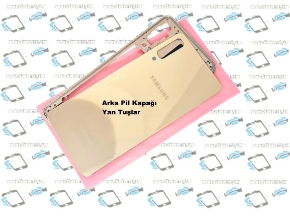 Samsung Galaxy A7 A750 (2018) kasa Arka Pil Batarya Kapağı GOLD ürün görseli 1
