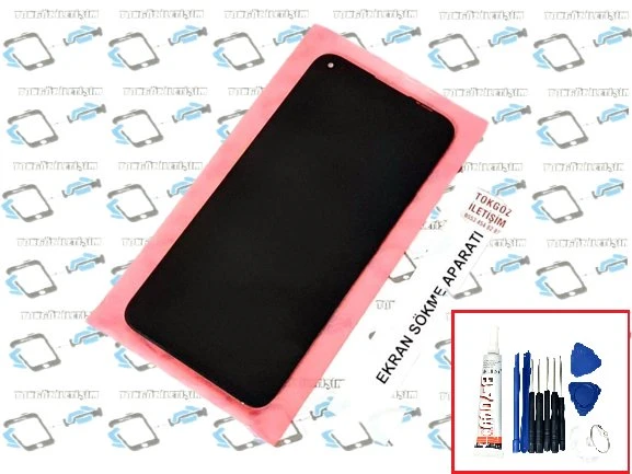 Tkgz - P40 Lite Lcd Ekran Dokunmatik (SERVİS ORJİNALİ)  B-7000 + TAMİR SETİ ürün görseli 1