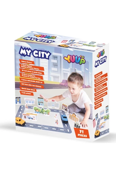 My City Otoyol Eğitici Puzzle Seti – Çocuklar İçin Eğlenceli ve Öğretici Otoyol Deneyimi ürün görseli 1