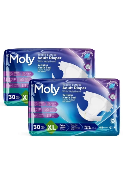 MOLY BELBANTLI  EXTRA LARGE 60 ADET ürün görseli 1