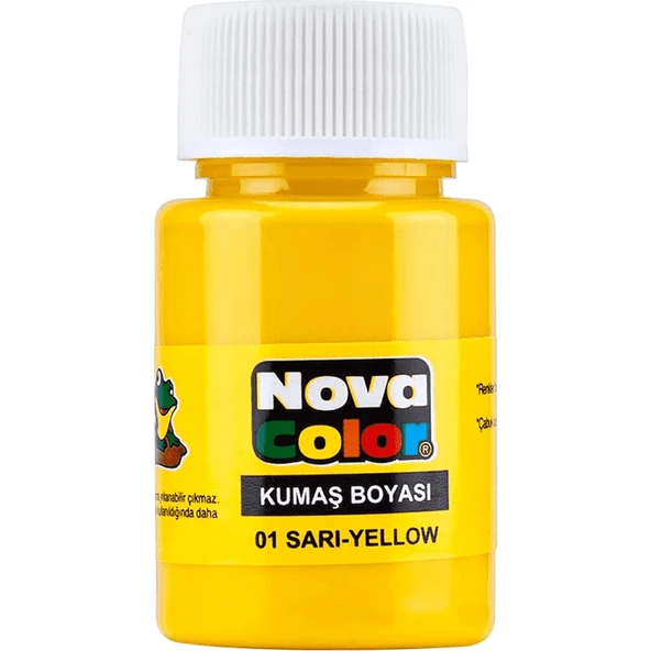 NOVA COLOR KUMAŞ BOYA BOYASI SARI ürün görseli 1