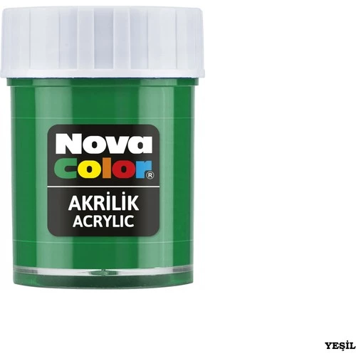 NOVA COLOR AKRİLİK BOYA YEŞİL 30 CC ürün görseli 1