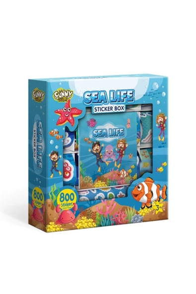 Çocuklar İçin 800+ Sticker Seti, Origami Kağıdı ve Not Defteri - Eğlenceli Çıkartma Kutusu ürün görseli 1