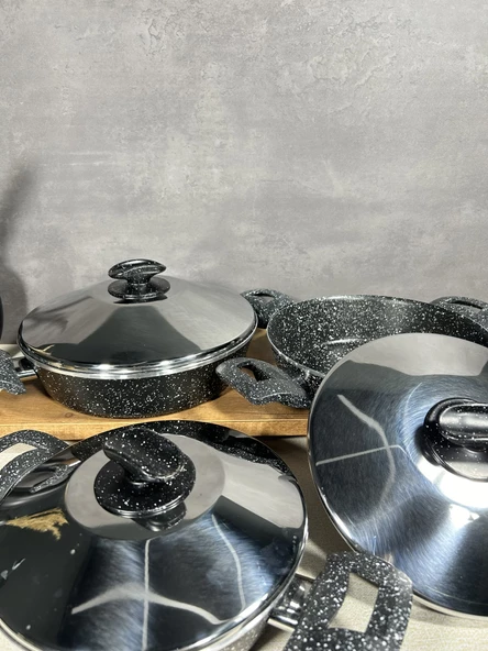 3 LÜ OMLET SET ÇELİK KAPAK 20-22-24 CM - Resim 3
