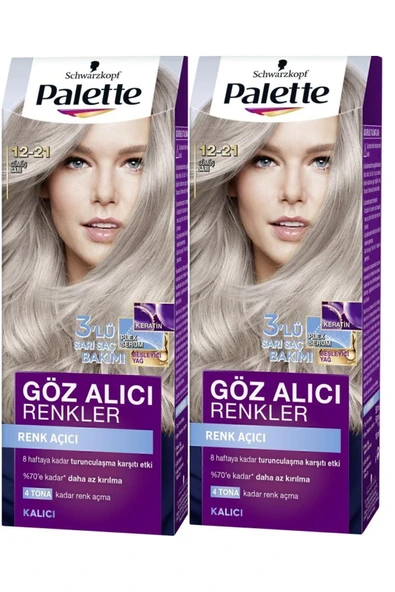 Palette Göz Alıcı Renkler 12-21 Gümüş Sarı X 2 Adet ürün görseli 1