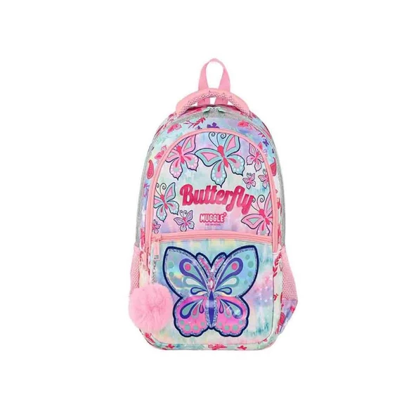 Muggle Mu-9038 Butterfly Koleksiyonu İlkokul Sırt Çantası ürün görseli 1