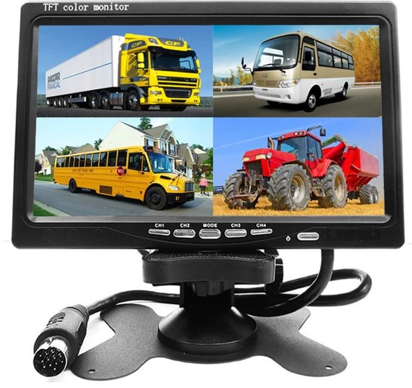 Servis Tipi 7 İNC. Monitör 4 Girişli ürün görseli 1