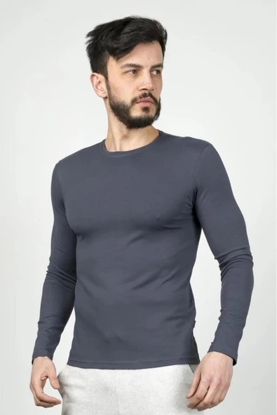 Cazador LCY BASIC SWEAT ERKEK 5606 ANTRASİT ürün görseli 1