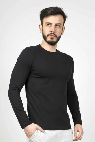 Cazador LCY BASIC SWEAT ERKEK 5606  SİYAH - Resim 3