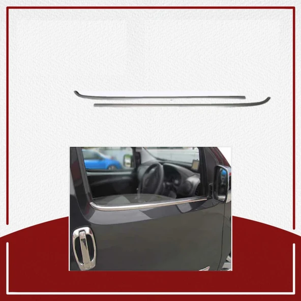 UNC Fiat Fiorino Cam Çıtası 2008- Paslanmaz Çelik ürün görseli 1