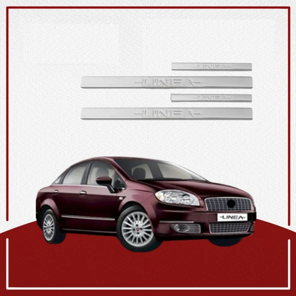 UNC Fiat Linea Kapı Eşiği 2007- Paslanmaz Çelik ürün görseli 1