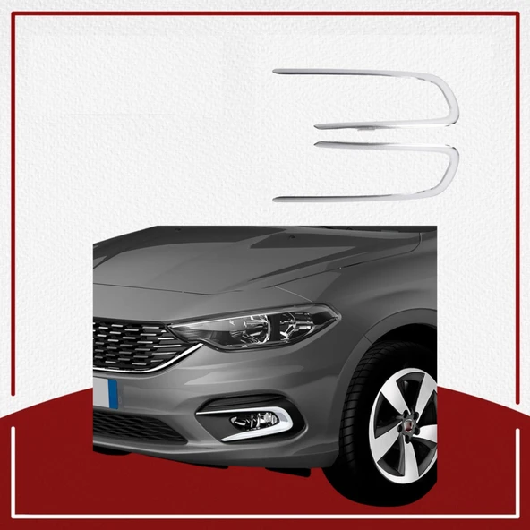 UNC Fiat Egea Sis Farı Çerçevesi 2015- Paslanmaz Çelik ürün görseli 1