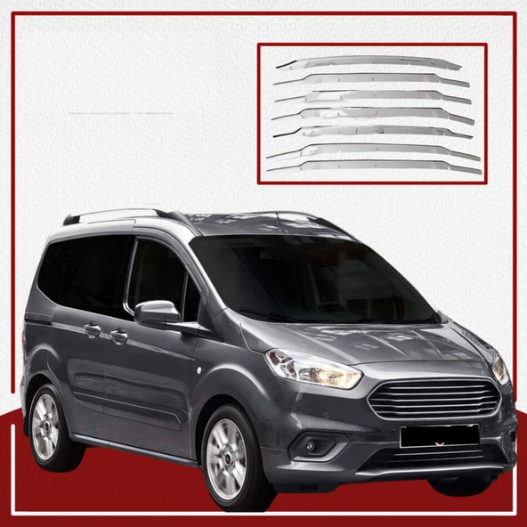 UNC Ford Courier Ön Panjur 2018- Paslanmaz Çelik - Resim 2