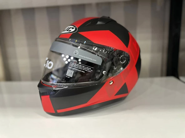 KASK HJC C10 KASK TEZ MC1SF KIRMIZI/SİYAH ürün görseli 1