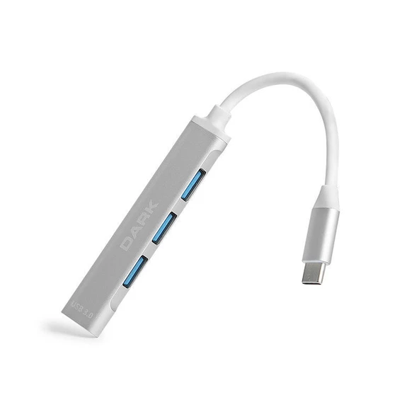 DARK Connect Master X4 USB-C to 3 Port USB2.0, 1 Port USB3.0 HUB DK-AC-USB310C ürün görseli 1