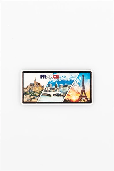 Fransa Temalı Plaka Magnet - Resim 3