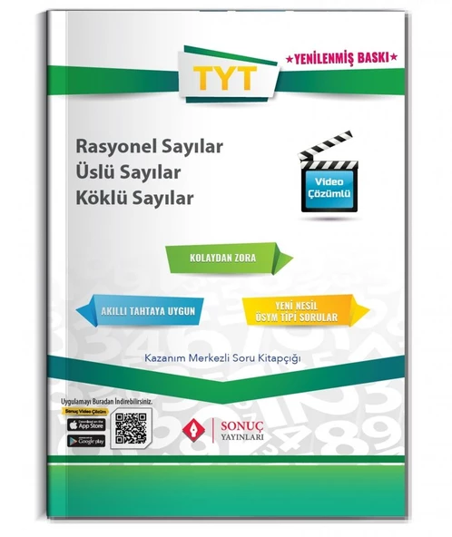 Sonuç Yayınları TYT Rasyonel Sayılar Üslü Sayılar Köklü Sayılar ürün görseli 1