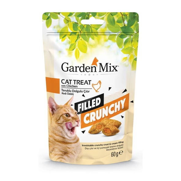 Gardenmix Tavuklu İçi Dolgulu Kedi Ödülü 60gr Skt: 06/2027 ürün görseli 1