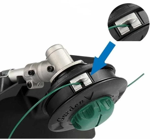 Kawasaki Motorlu Tırpan Otomatik Misina Sarmalı Başlık 10 mm - Yeşil ürün görseli 1