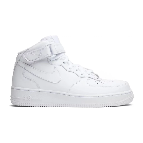 Nike Air Force 1 Mid 07 Leather Triple White ürün görseli 1