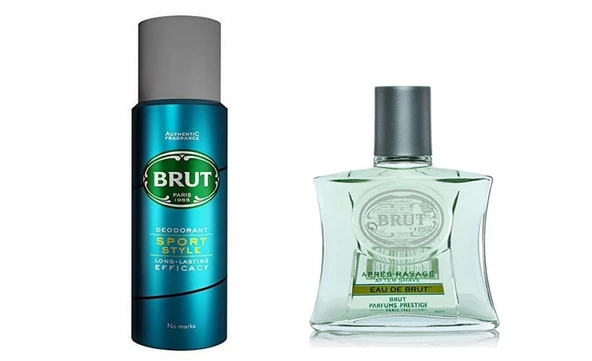 Brut Eau De Brut After Shave 100 Ml+ 200 Ml Sport Style Deodorant ürün görseli 1
