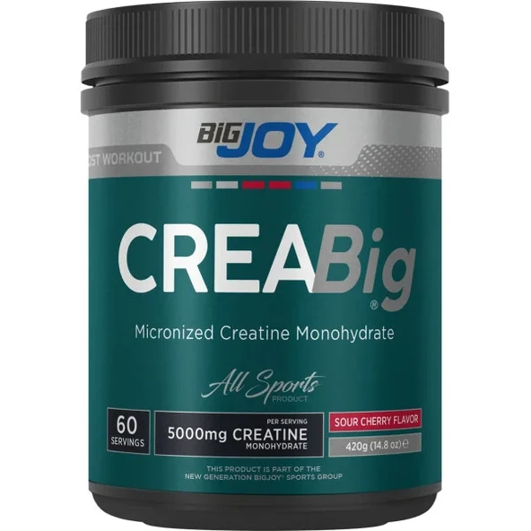 Bigjoy Sports Creabig Powder Vişne Aromalı 420 Gr Kreatin ürün görseli 1