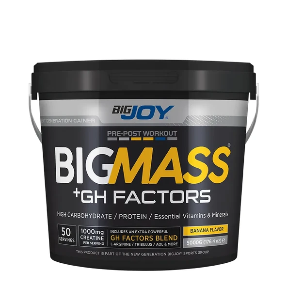 BigJoy Bigmass GH Factors Karbonhidrat Tozu 5000 gr Muzlu ürün görseli 1