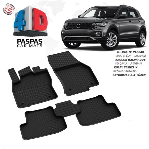 Volkswagen T-Cross 4D Havuzlu Paspas 2022 Model Ve Sonrası ürün görseli 1