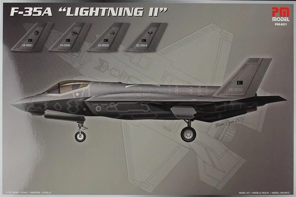 F-35A Lightning 2 PM Model Demonte Plastik Uçak Maket Kiti ürün görseli 1